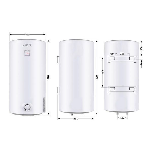 Водонагрівач електричний Thermo Alliance 80 л SLIM вертикальний, мокрий ТЕН 1,5 кВт D80V15Q2 2529511556 фото