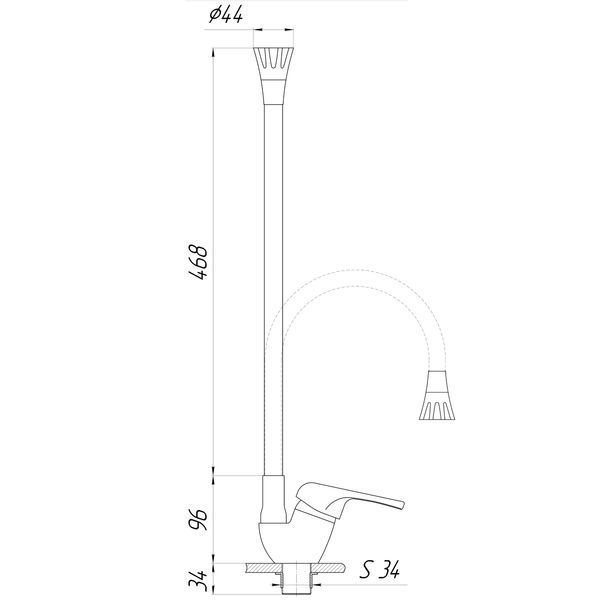 Змішувач для кухні Globus Lux Solly GLSO-0203SA-K15 25201 фото