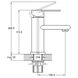 Змішувач для умивальника G-lauf NOB1 - A128 31210 фото 2
