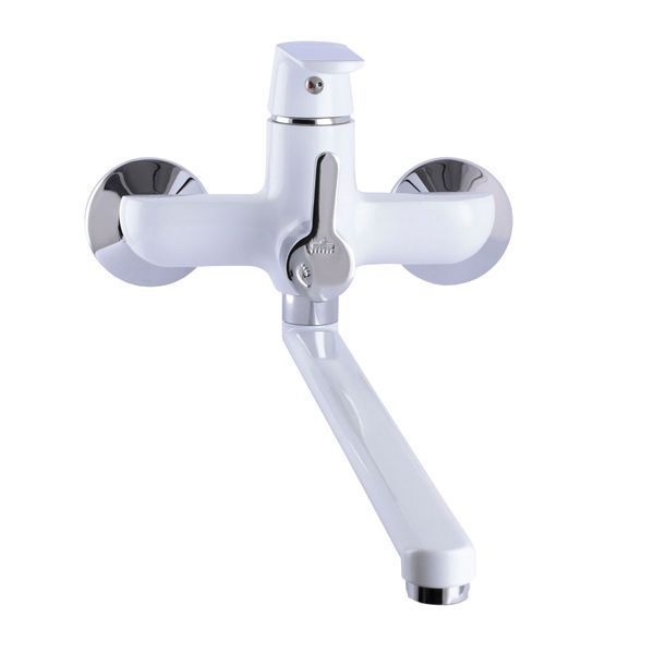 Змішувач для ванної Globus Lux Laguna GLA-0208-7-WHITE EURO 22568 фото