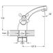 Змішувач для умивальника G-lauf QMT1 - A722 32057 фото 2