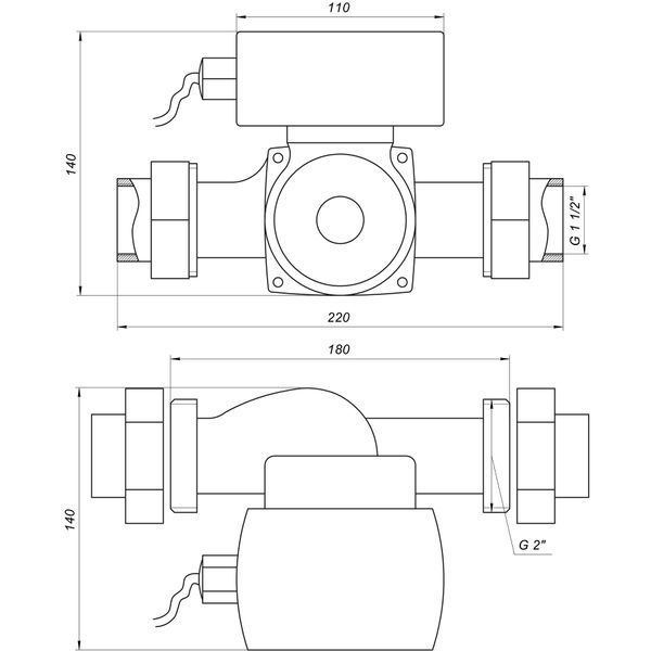 Насос циркуляційний енергоощадний Optima OP32-12AUTO 180мм + гайки 21547 фото