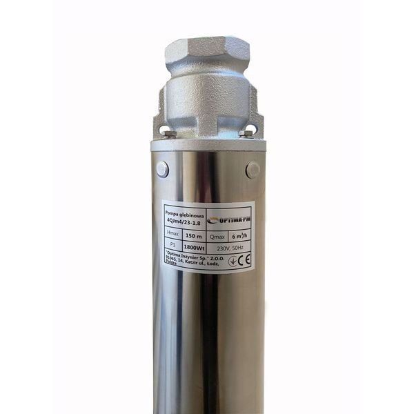 Насос свердловиний з підвищеною стійкістю до піску OPTIMA PM 4QJm4/23 1,8 кВт 168м + 2 м кабель 17629 фото